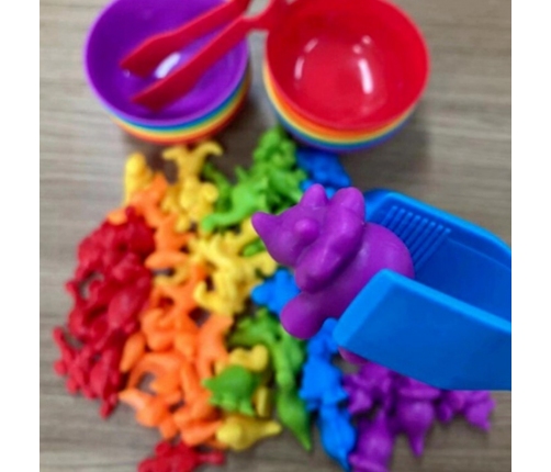 WOOPIE Gra Edukacyjna Sorter Kolorów Pojazdy 44 el.