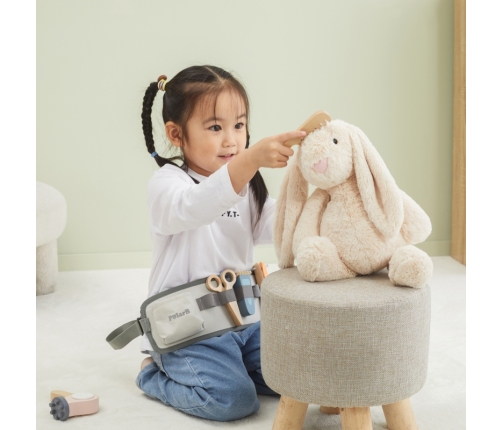 VIGA PolarB Drewniany Zestaw Fryzjerski Pas z Narzędziami