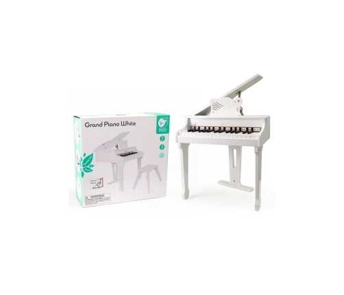 CLASSIC WORLD Duże Pianino Fortepian dla Dzieci z Krzesełkiem i Książeczką do Nauki