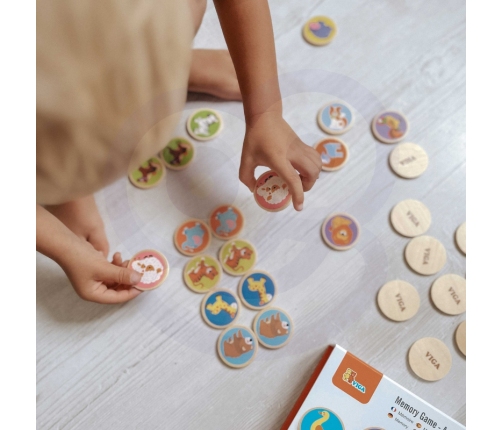 VIGA Gra Zapamiętywanie Memory Zwierzątka