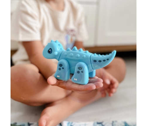 WOOPIE Zestaw Konstrukcyjny 2w1 Gra Planszowa Dinozaury + Kostka 46 el.