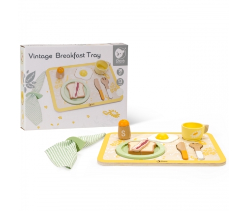 CLASSIC WORLD Wooden Breakfast Set 13 pcs.