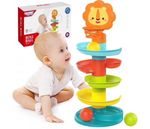 WOOPIE BABY Tor Zjeżdzalnia Kulek Wieża z Piłeczkami Kulodrom