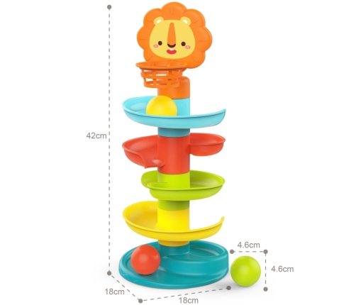 WOOPIE BABY Tor Zjeżdzalnia Kulek Wieża z Piłeczkami Kulodrom