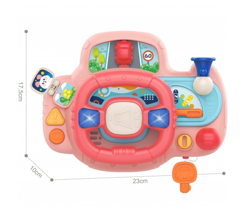 WOOPIE BABY Kierownica Samochodowa Interaktywna z Swiatłami Dźwiękiem
