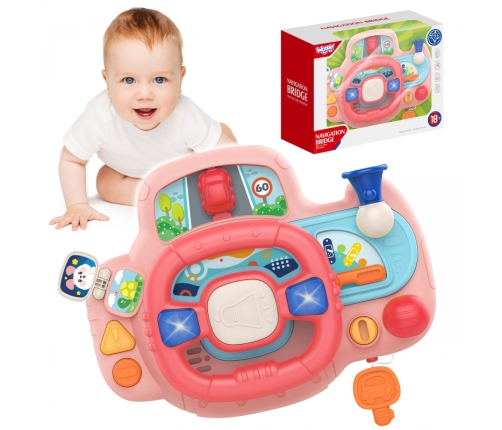 WOOPIE BABY Kierownica Samochodowa Interaktywna z Swiatłami Dźwiękiem