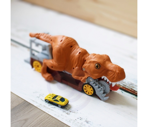 WOOPIE Dinozaur Wyrzutnia Samochodów + Auto 1szt.