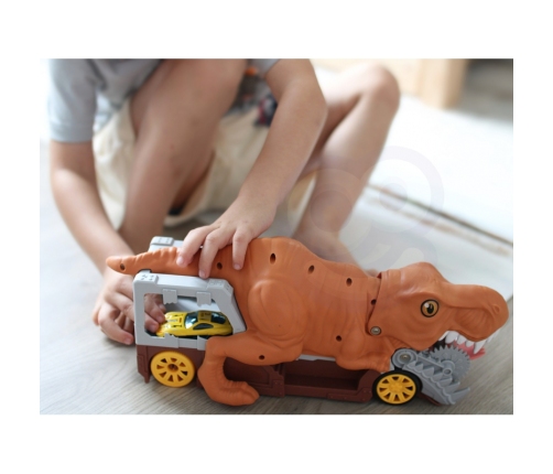 WOOPIE Dinozaur Wyrzutnia Samochodów + Auto 1szt.
