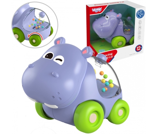 WOOPIE BABY Grzechotka Samochodzik Pojazd Hipopotam