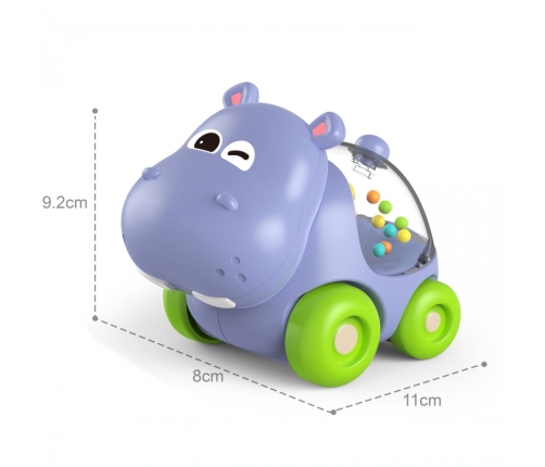 WOOPIE BABY Grzechotka Samochodzik Pojazd Hipopotam