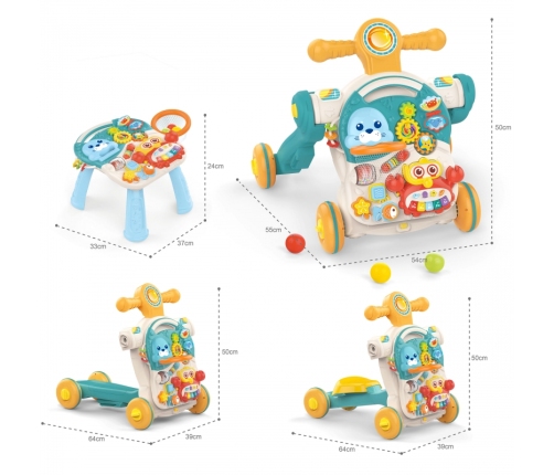 Ходунки 4in1 WOOPIE BABY Blue