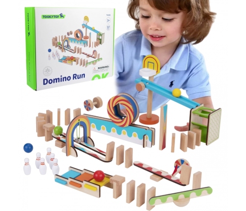 TOOKY TOY Tor Kulkowy Kulodrom Domino