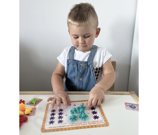 WOOPIE Zestaw Edukacyjny Nauka Liczenia Sortowanie Kolorów Morska Kraina 111 el.