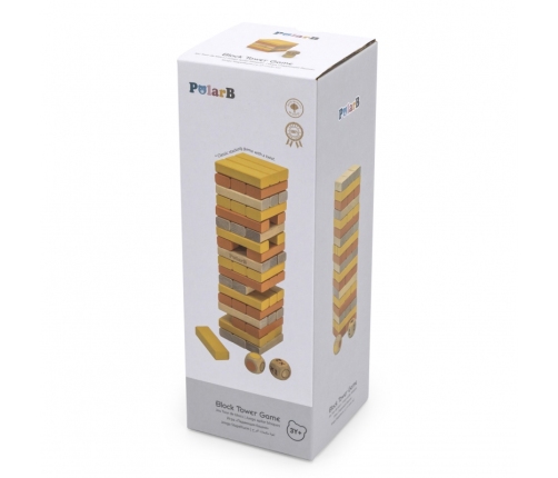VIGA PolarB Drewniana Gra Wieża Układanka
