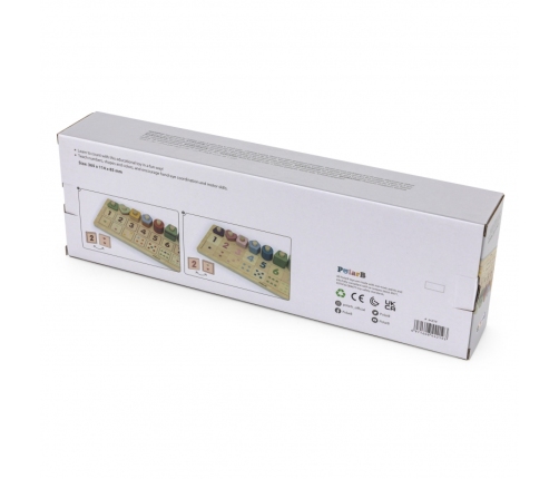 VIGA PolarB Drewniane Liczydło Sorter Nauka Liczb Montessori