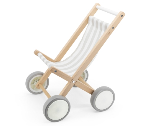 VIGA Drewniany Wózek Dla Lalek Spacerówka
