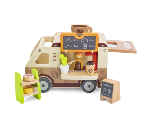 VIGA Food truck Drewniane Auto Kawiarnia Cukiernia