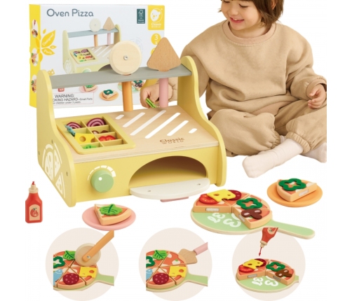 CLASSIC WORLD Drewniany Piec do Pizzy Oven Pizza 3+ FSC