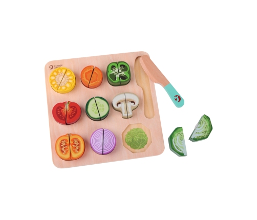 CLASSIC WORLD Drewniany Zestaw do Krojenia Warzyw