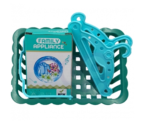 WOOPIE Zestaw do Prasowania 2w1 Deska Żelazko + Kosz na Pranie 6 el.