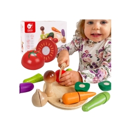 CLASSIC WORLD Drewniany Zestaw do Krojenia Warzyw na Rzepy 16 el. CLASSIC WORLD Drewniany Zestaw do Krojenia Warzyw na Rzepy 16 el.