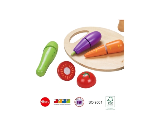 CLASSIC WORLD Drewniany Zestaw do Krojenia Warzyw na Rzepy 16 el.