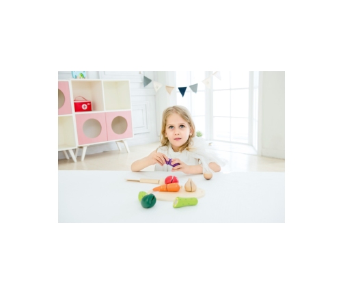 CLASSIC WORLD Drewniany Zestaw do Krojenia Warzyw na Rzepy 16 el.