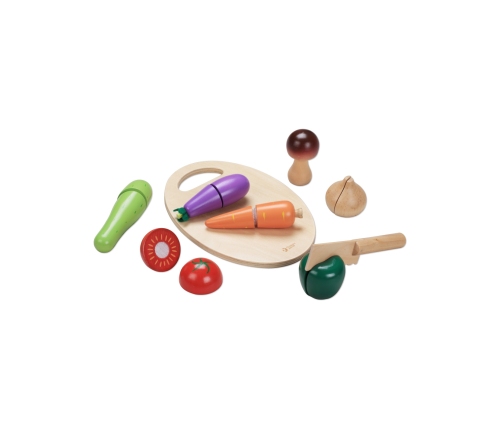 CLASSIC WORLD Drewniany Zestaw do Krojenia Warzyw na Rzepy 16 el.