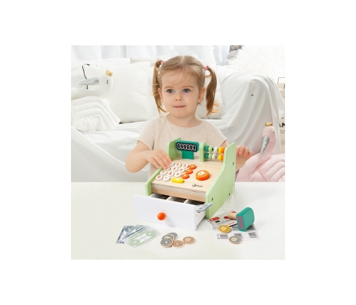 CLASSIC WORLD Drewniana Kasa Sklepowa Dla Dzieci