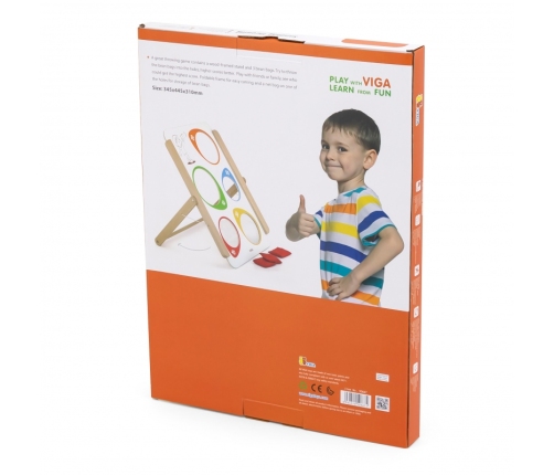 VIGA Drewniana Gra Zręcznościowa Rzut Do Celu Certyfikat FSC