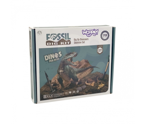 WOOPIE Wykopalisko 6w1 Dinozaur Szkielet Mały Archeolog 6 szt.