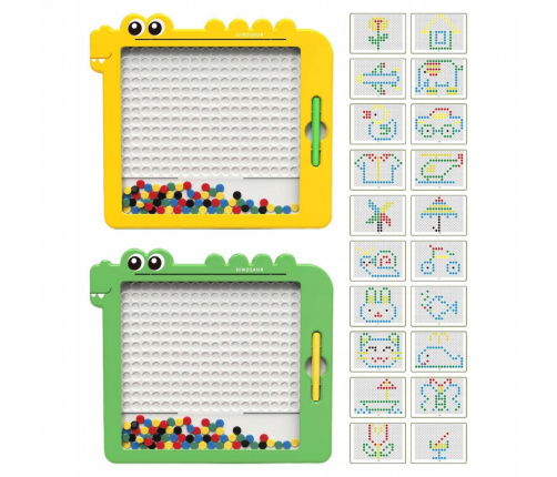 WOOPIE Tablica Magnetyczna dla Dzieci Montessori MagPad Dinozaur