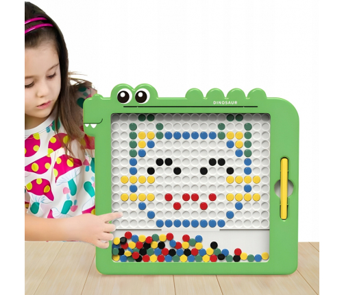 WOOPIE Tablica Magnetyczna dla Dzieci Montessori MagPad Dinozaur