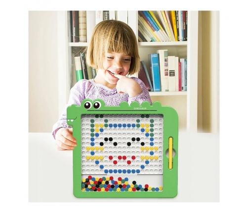 WOOPIE Tablica Magnetyczna dla Dzieci Montessori MagPad Dinozaur