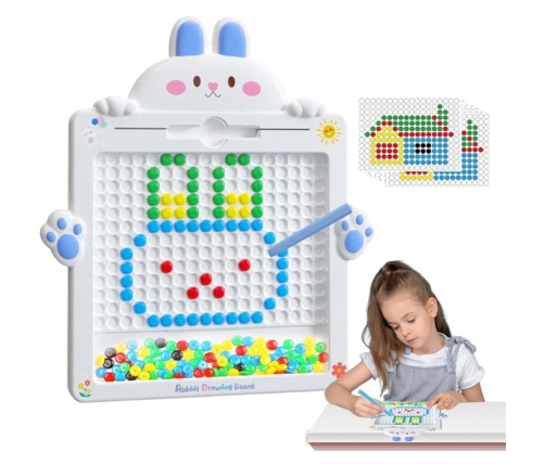 WOOPIE Tablica Magnetyczna dla Dzieci Montessori MagPad Królik