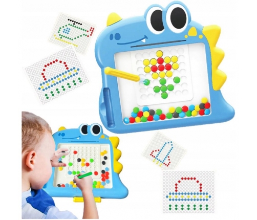 WOOPIE Tablica Magnetyczna dla Dzieci Montessori MagPad Dinozaur