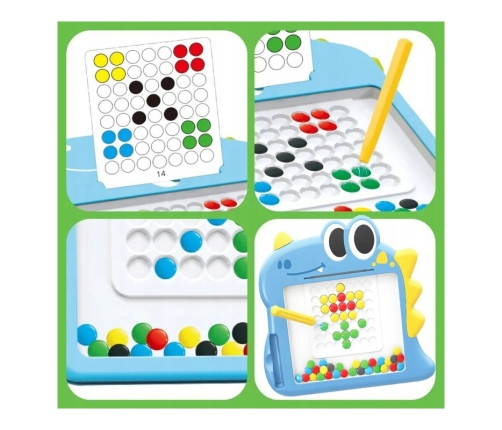 WOOPIE Tablica Magnetyczna dla Dzieci Montessori MagPad Dinozaur