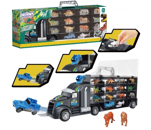 WOOPIE Samochód Transporter Dinozaury Ciężarówka