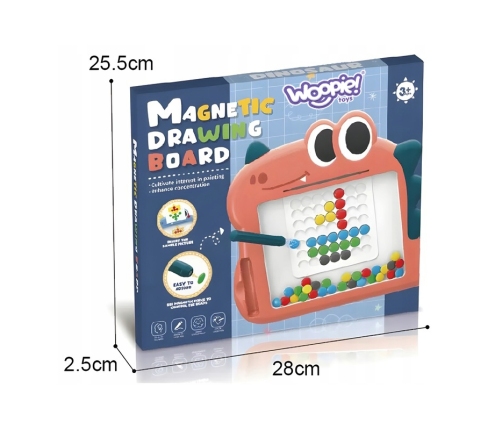 WOOPIE Tablica Magnetyczna dla Dzieci Montessori MagPad Dinozaur