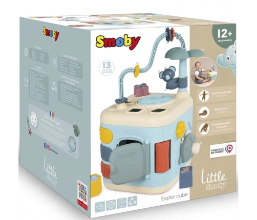 SMOBY Little Sensoryczna Kostka Aktywności dla Dzieci Sorter Labirynt 13w1