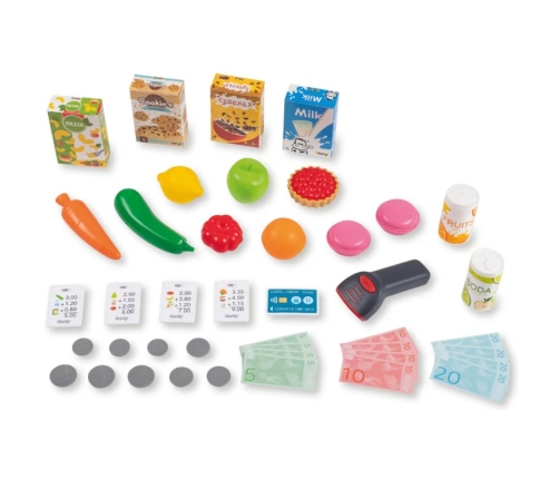 SMOBY Sklep Supermarket z Wózkiem Kasą i Elektronicznym Skanerem
