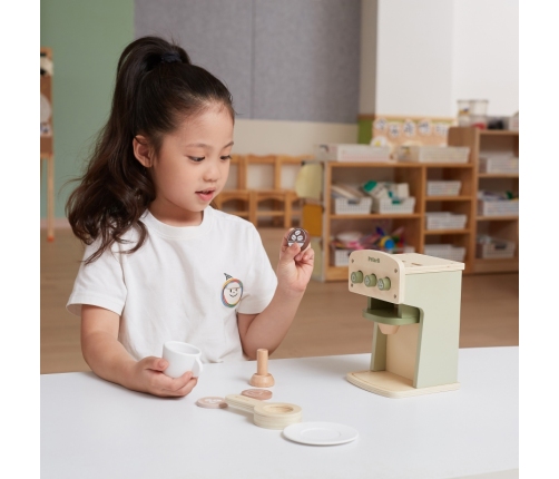 VIGA PolarB Drewniany Ekspres do Kawy Zielony + Akcesoria