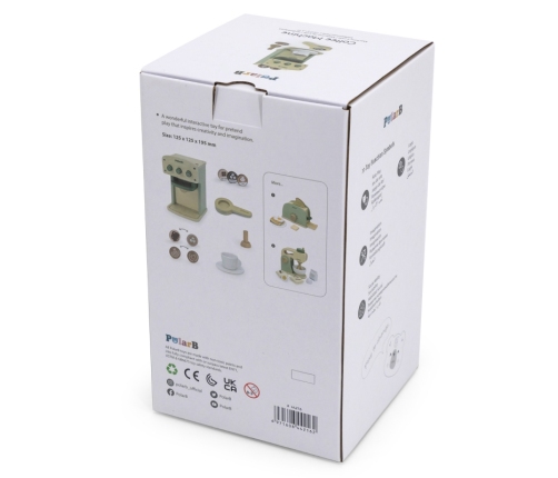 VIGA PolarB Drewniany Ekspres do Kawy Zielony + Akcesoria