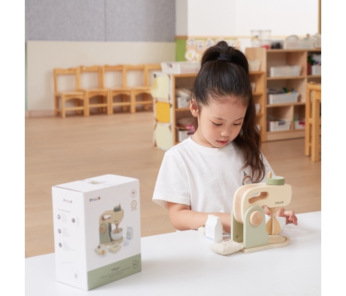 VIGA PolarB Drewniany Mikser Kuchenny Zielony + Akcesoria