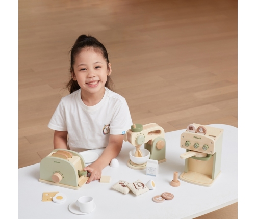 VIGA PolarB Drewniany Mikser Kuchenny Zielony + Akcesoria