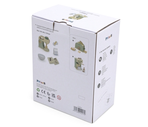 VIGA PolarB Drewniany Mikser Kuchenny Zielony + Akcesoria