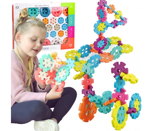 WOOPIE Klocki Konstrukcyjne Wafle Jeżyki 120 el.