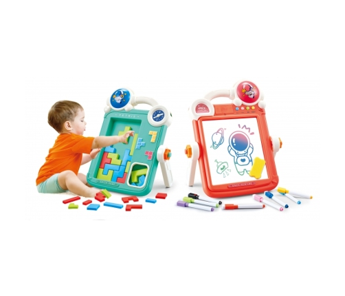 WOOPIE Dwustronna Tablica do Rysowania Gra Tetris 2w1