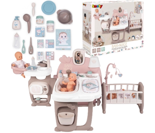 SMOBY Baby Nurse Duży Kącik Opiekunki dla Lalki