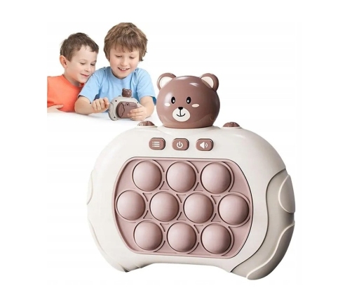 WOOPIE Gra POP IT Interaktywna Antystresowa Zręcznościowa Miś